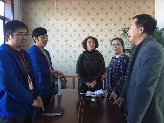 熱烈歡迎縣政協經濟委主任蒞臨山西盛大鋼結構考察